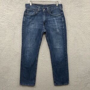 Levis Jeans Mens 31x30 Blue Denim 514 Slim Straight American Dark Wash Cotton